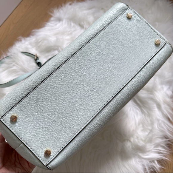 Kate Spade Bailey Atwood Place Bowling Bag Satchel in Island Waters Blue - Picture 4 of 14